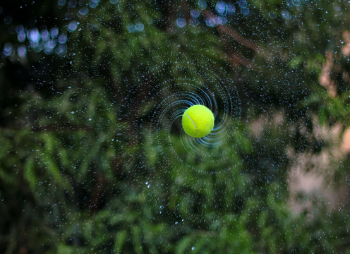 Spinning Galaxy Tennis ball 