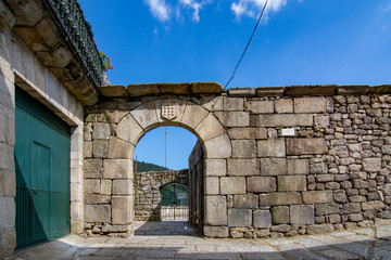 Castle of Ribadavia village in the province of Orense Spain