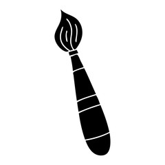 quirky flat symbol paint brush