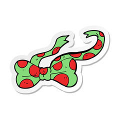 sticker of a cartoon bow tie