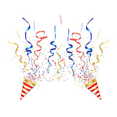 Vector confetti. Festive illustration