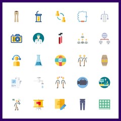 25 professional icon. Vector illustration professional set. networking and telemarketer icons for professional works