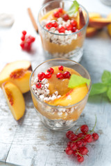 vegan desert with puffed buckwheat 