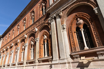 Fototapeta na wymiar Ca Granda, University in Milan, Italy