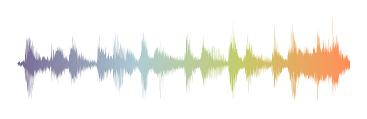 Sound waves oscillating gradient light, Abstract technology background