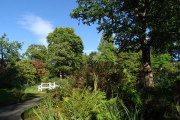 Fototapeta premium Country house gardens, How Hill, the Norfolk Broads, England, UK
