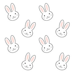 ウサギ模様