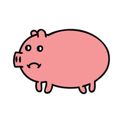 cute cartoon pig