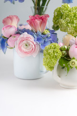 still life with flowers composition 