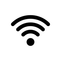 WI-FI vector icon isolated on the white background