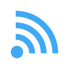 WI-FI vector icon isolated on the white background