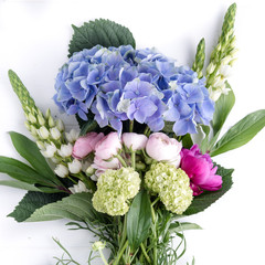 still life with flowers composition 