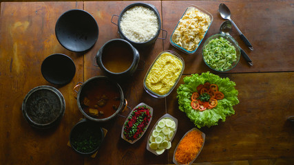 Typical Minas Gerais food made on the farm