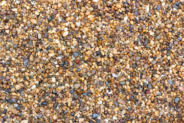 Fine gravel, colorful gravel used in flooring for use sidewalk to decorate the garden