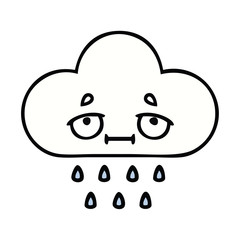 cute cartoon rain cloud