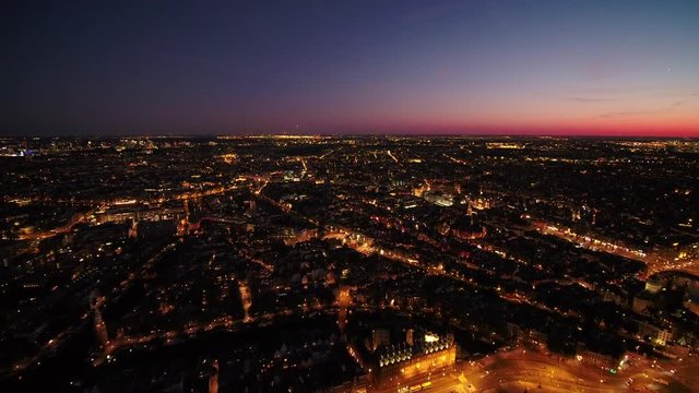 Aerial Netherlands Amsterdam June 2018 Night 15mm Wide Angle 4K Inspire 2 Prores  Aerial video of central Amsterdam in the Netherlands at night with a wide angle lens.