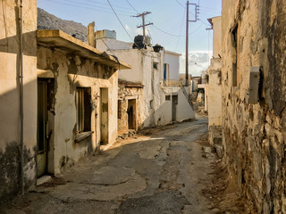 Fototapeta na wymiar The abandoned village of Ahlada