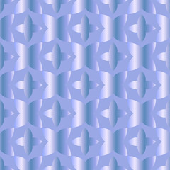 Seamless pattern with ordered arrangement of abstract geometric shapes. The illustration is made in lilac shades in modern style.