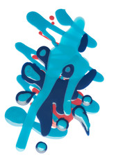 isolated nail varnish splashes 