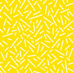 Vector of seamless pattern with abstract lines, memphis style