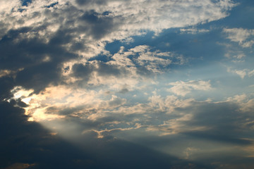 black and white sky and beautiful clouds