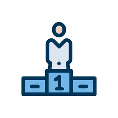 Business Success Line Icon