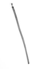 wooden magic staff on white isolated background