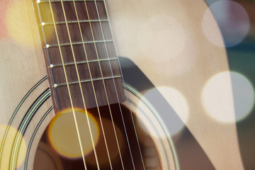 Obraz premium Close up of guitar