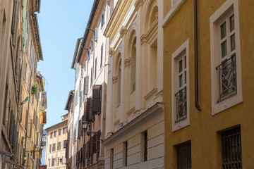 Fototapeta na wymiar Old street in Rome, Italy