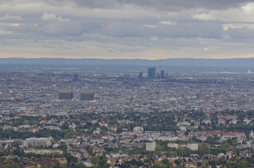 Obraz premium View of the city, Kahlenberg, Vienna, Austria