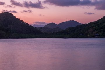 sunset at Mu Koh Chang national park, .Trad province, Thailand