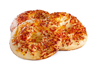 Bread on a white background