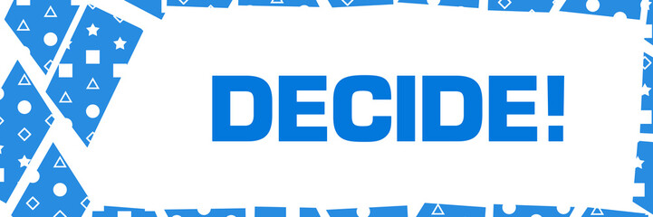 Decide Blue White Chunks Left Border 17242