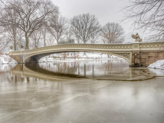 Obraz na płótnie Canvas Bow bridge,Central Park, New York Cit