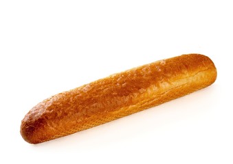Loaf of bread on a white background