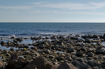 Life by seashore in Black sea Nessebar, Bulgaria