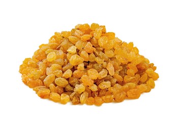 Raisin on a white background