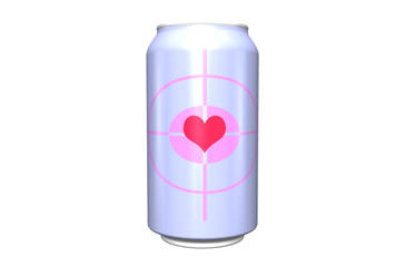 drink can isolated on white background