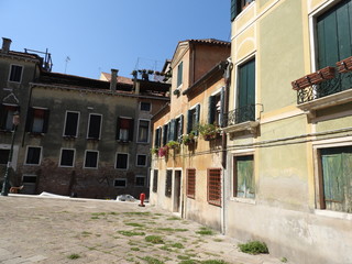 Exquisite historic stone architecture of Venice, approximately, of Sunny Italy.
