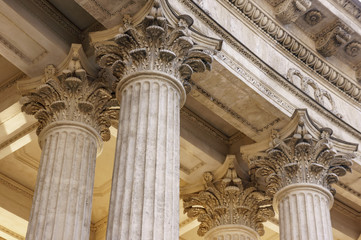 Vintage Old Justice Courthouse Column