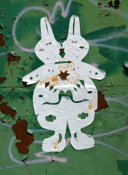 Paper pattern rabbit