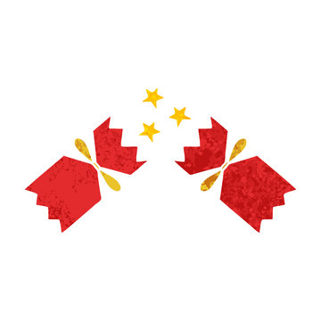 red christmas cracker exploded with stars clip art preview