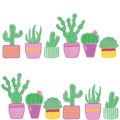 Whimsical Cactus Graphics
