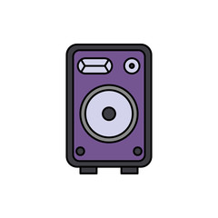 Monitor, speaker, music icon. Element of color music studio equipment icon. Premium quality graphic design icon. Signs and symbols collection icon