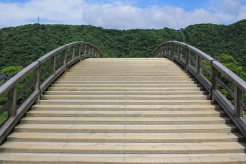 Historische Kintaikyo-Brücke in Iwakuni, Japan