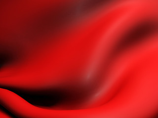 Red silk elegance tablecloth. Trade show exhibition