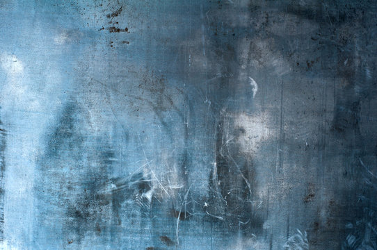 horizontal background from a sheet of old gray sheet metal