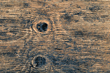 Old shabby darkened plywood with birch veneer