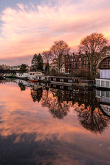 Fototapeta premium Sunset in Amsterdam