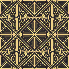 Abstract art deco seamless modern tiles pattern